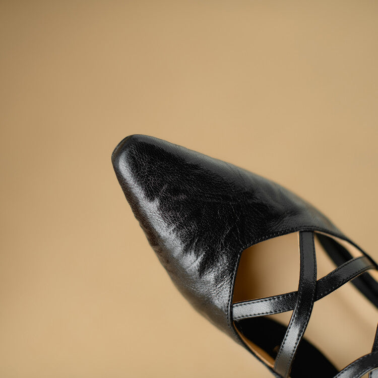 Paola Genuine Leather Heels