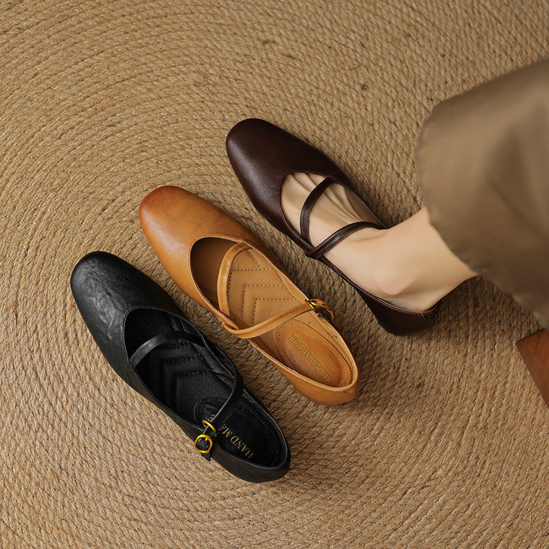 Ralia Genuine Leather Flats