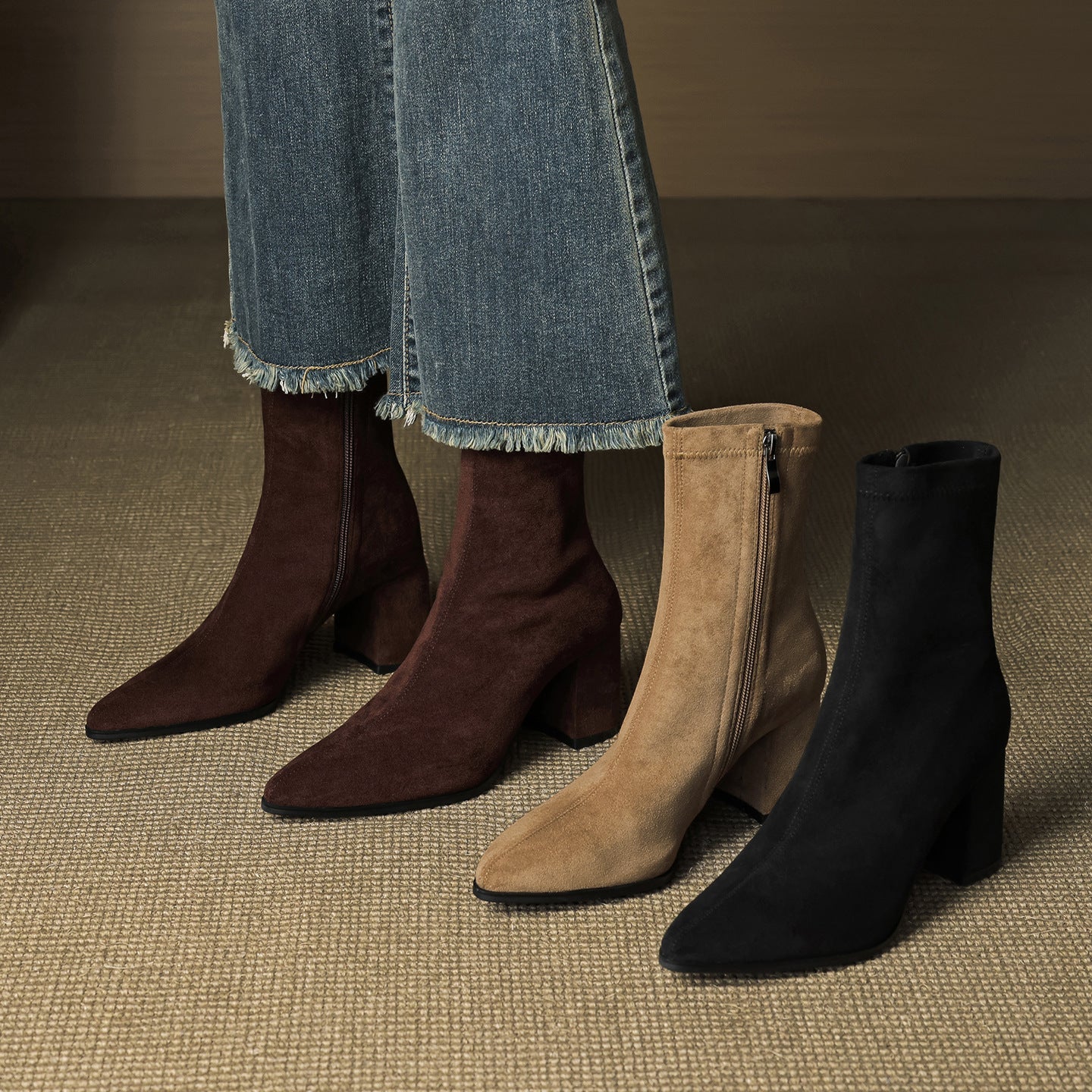 Amara Genuine Suede Boots