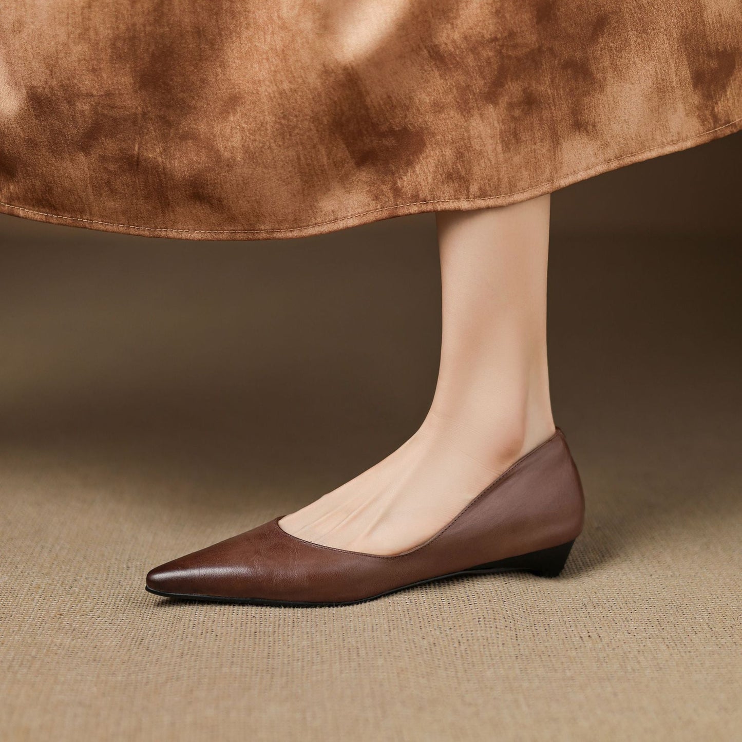 Meya Genuine Leather Flats