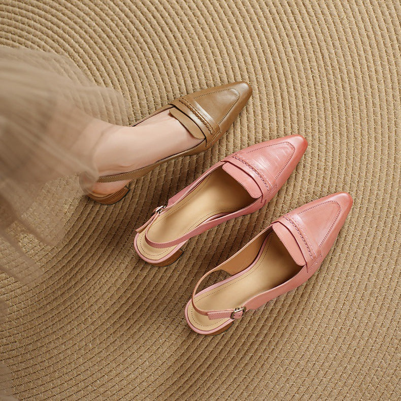 Zoryl Genuine Leather Heels
