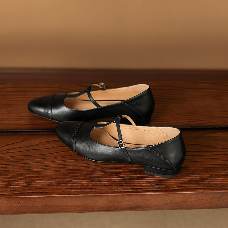 Myzor Genuine Leather Flats