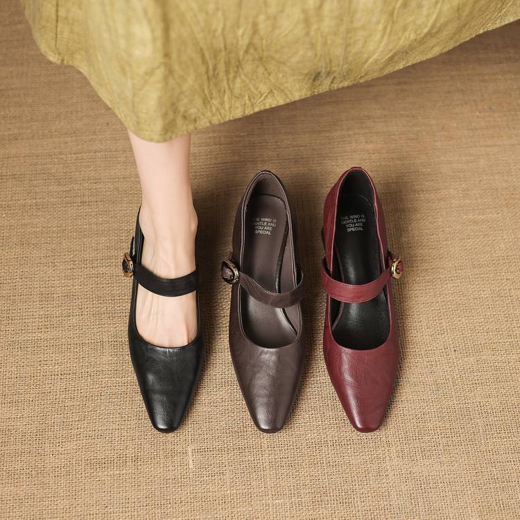 Nessa Genuine Leather Heels