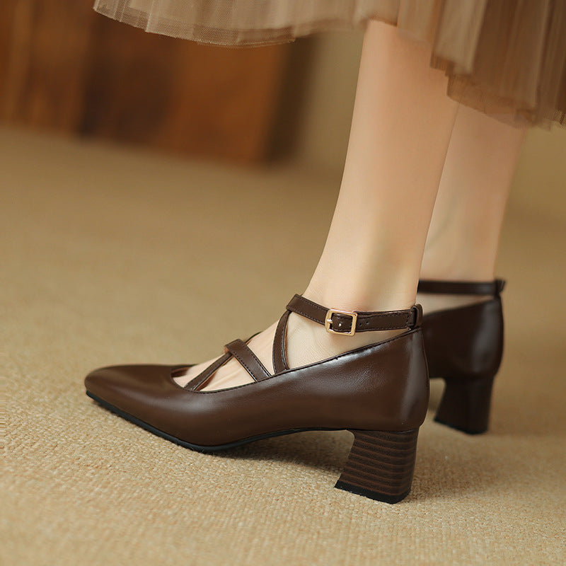 Elda Leather Heels