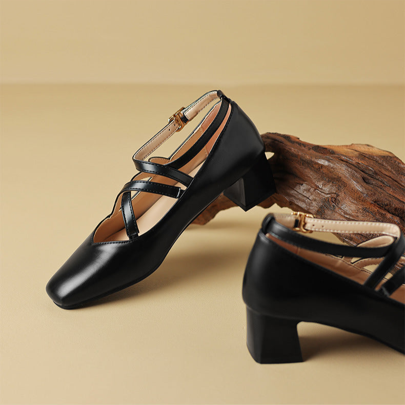 Elda Leather Heels