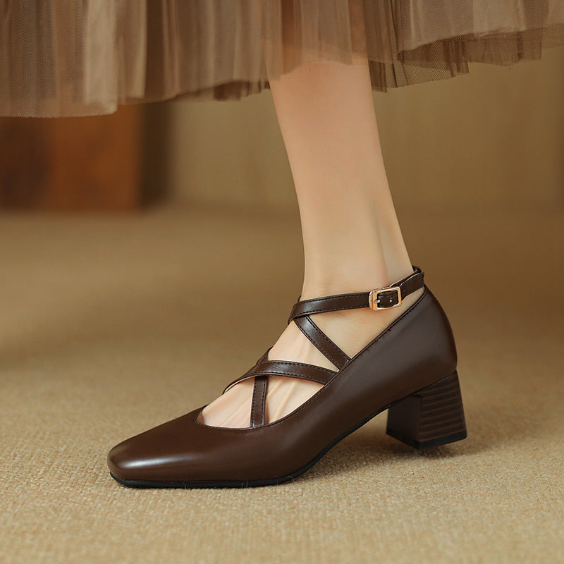 Elda Leather Heels