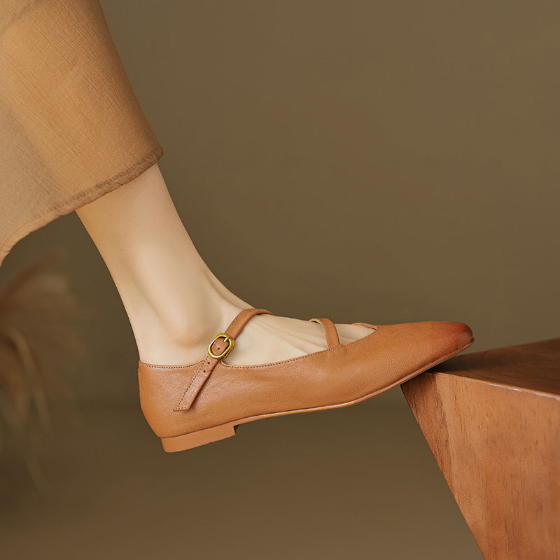 Ralia Genuine Leather Flats