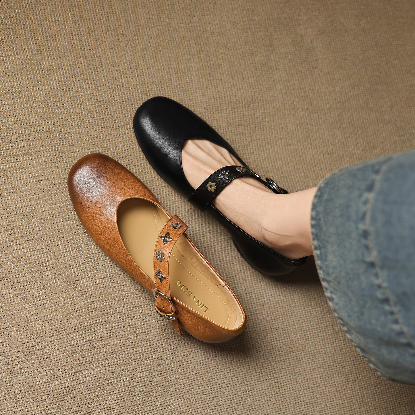 Orinda Genuine Leather Flats