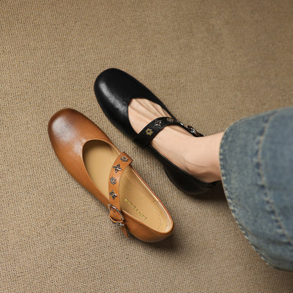 Orinda Genuine Leather Flats