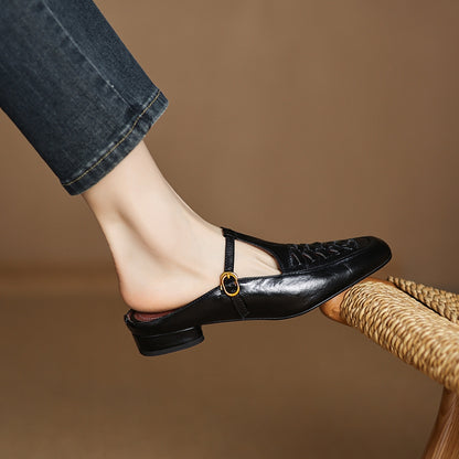 Heidi Genuine Leather Mules