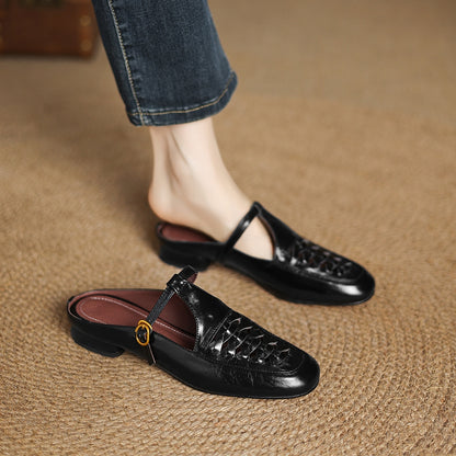 Heidi Genuine Leather Mules