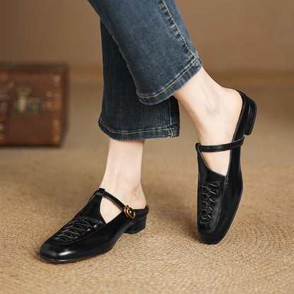 Heidi Genuine Leather Mules