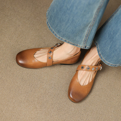 Orinda Genuine Leather Flats