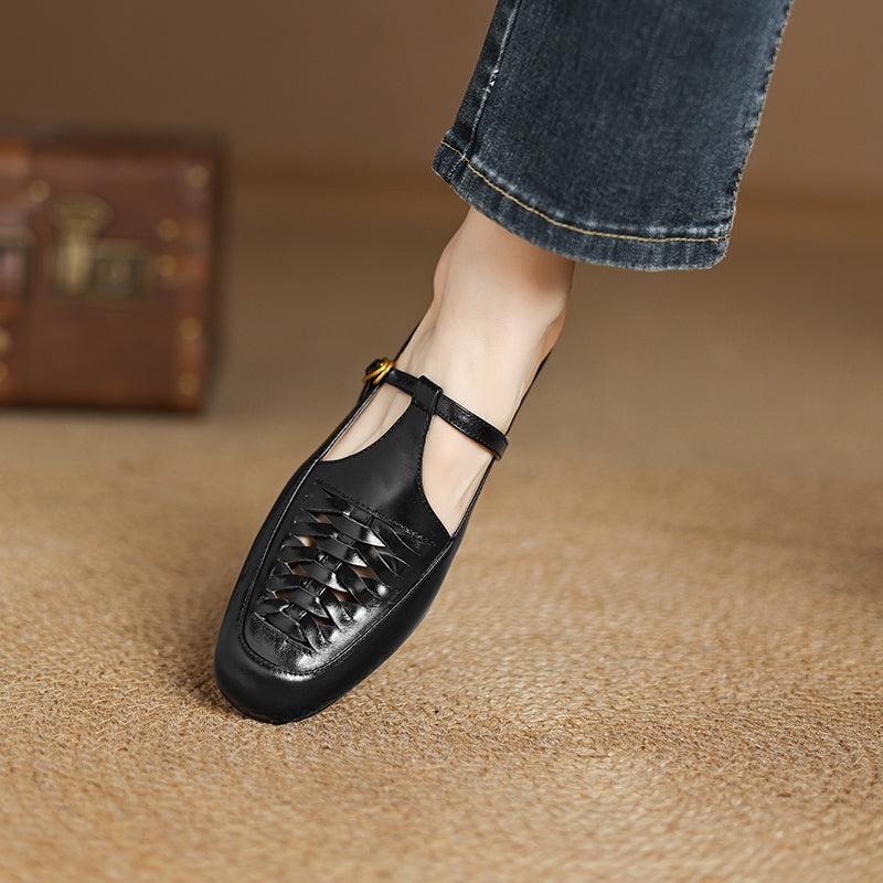 Heidi Genuine Leather Mules