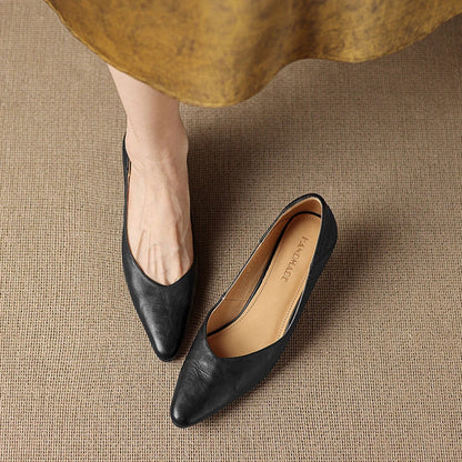 Zelia Genuine Leather Heels