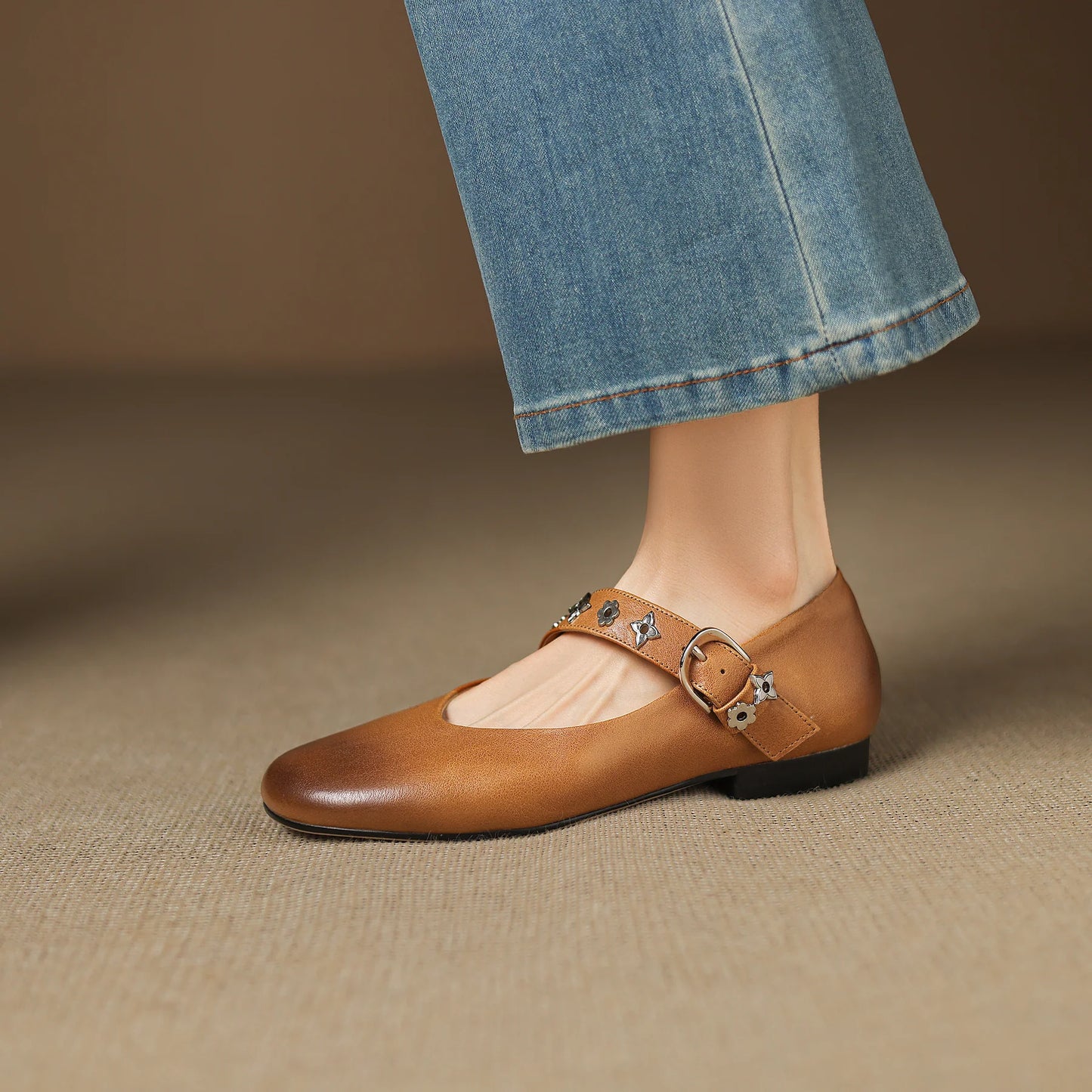 Orinda Genuine Leather Flats