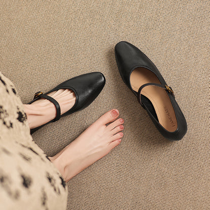 Azyla Genuine Leather Pumps