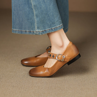 Orinda Genuine Leather Flats