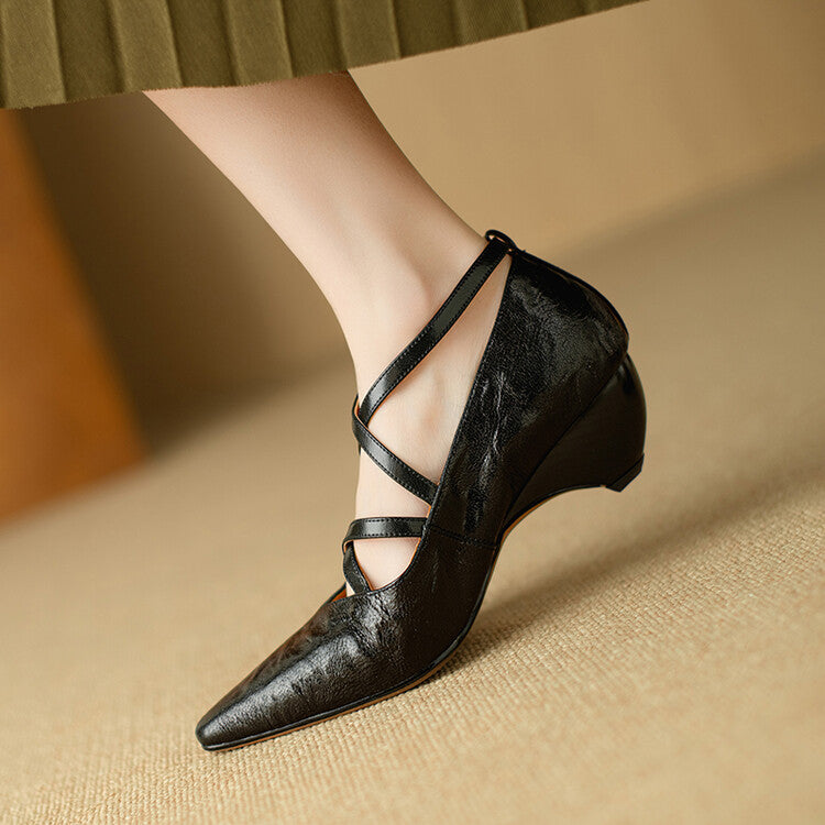 Paola Genuine Leather Heels