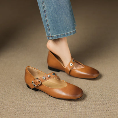 Orinda Genuine Leather Flats