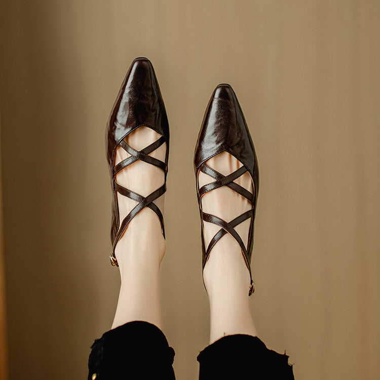 Paola Genuine Leather Heels