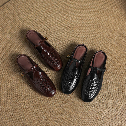 Heidi Genuine Leather Mules