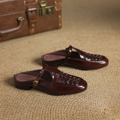 Heidi Genuine Leather Mules