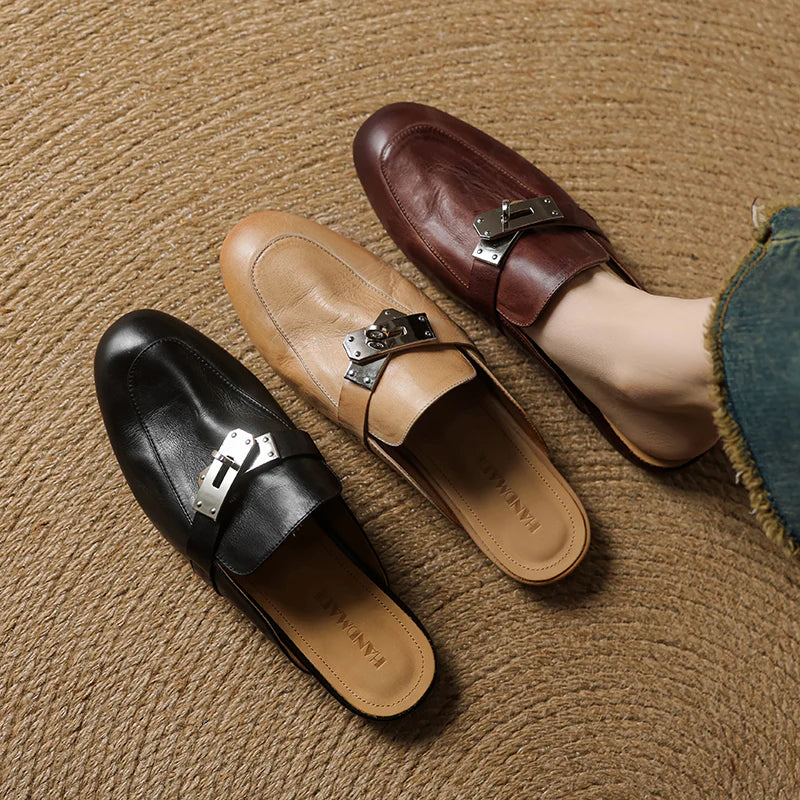 Dessa Genuine Leather Mules