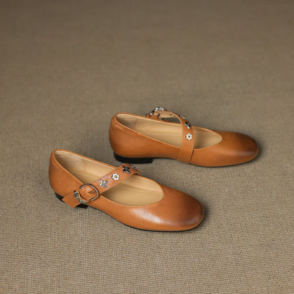 Orinda Genuine Leather Flats