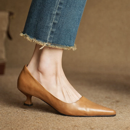 Loria Genuine Leather Heels