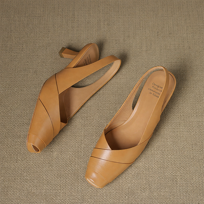 Kelly Genuine Leather Slingbacks