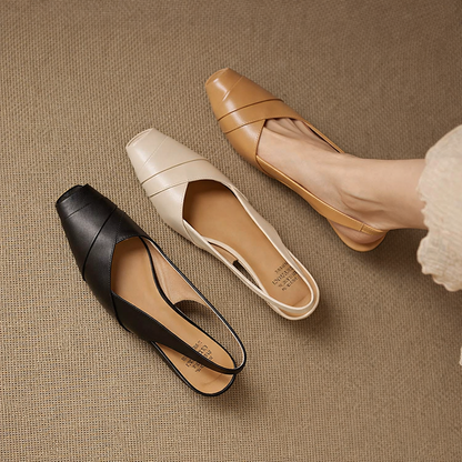 Kelly Genuine Leather Slingbacks
