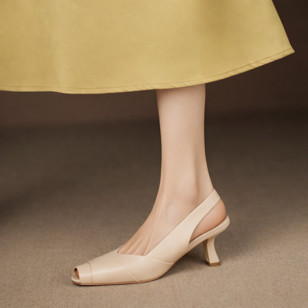 Kelly Genuine Leather Slingbacks