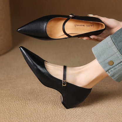 Felcia Genuine Leather Heels