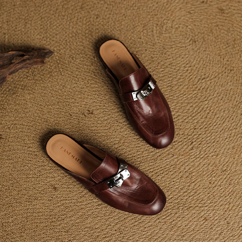 Dessa Genuine Leather Mules