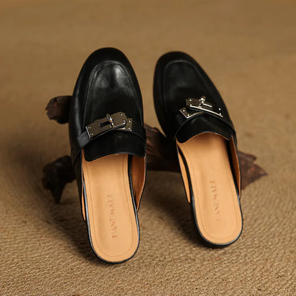 Dessa Genuine Leather Mules