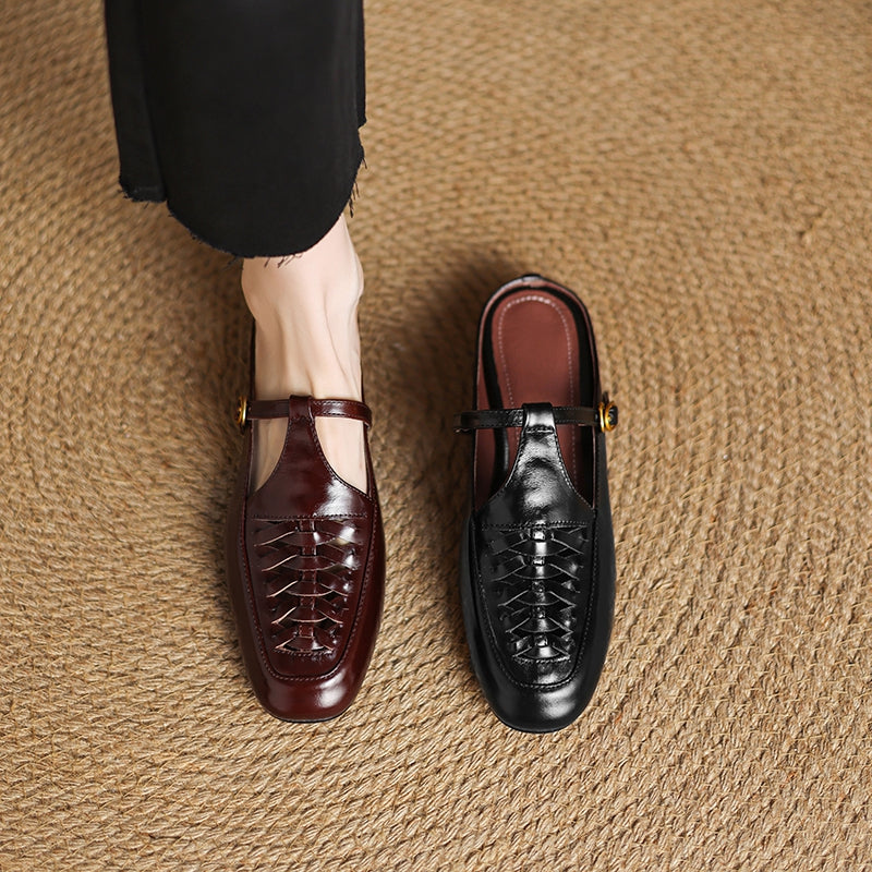 Heidi Genuine Leather Mules