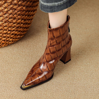 Elaina Genuine Leather Boots