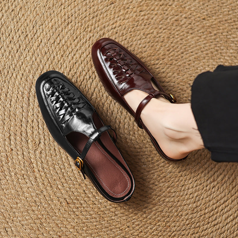 Heidi Genuine Leather Mules