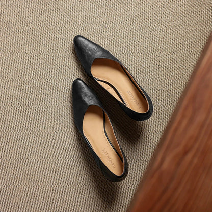 Zelia Genuine Leather Heels