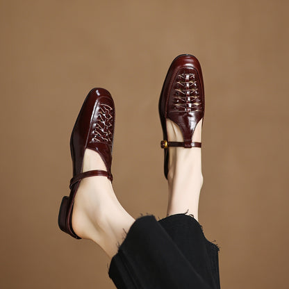Heidi Genuine Leather Mules