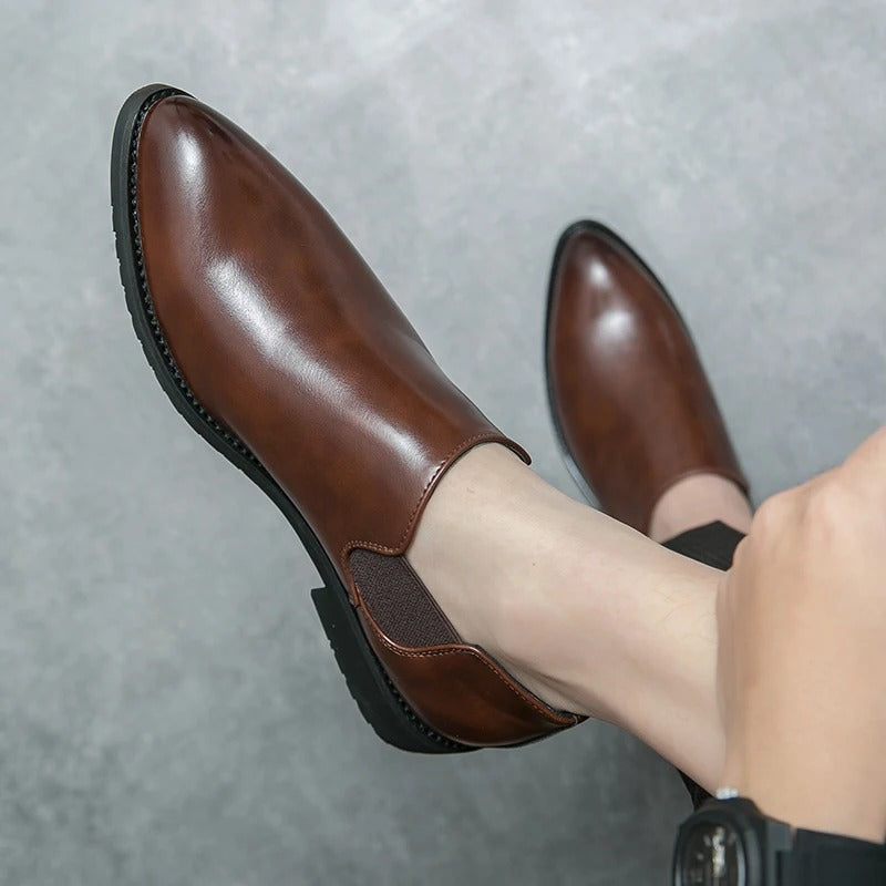 Slevo Genuine Leather Loafers