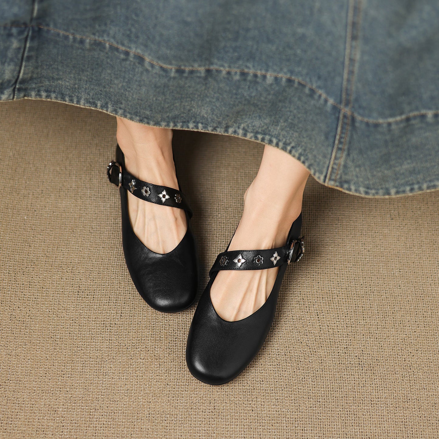 Orinda Genuine Leather Flats