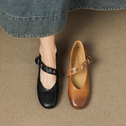 Orinda Genuine Leather Flats