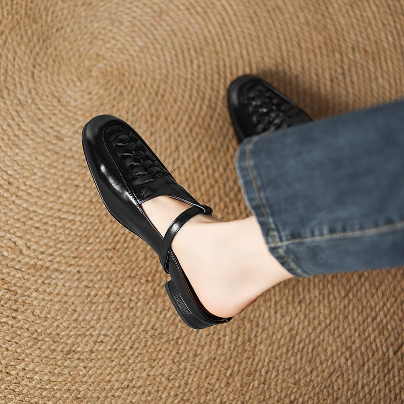 Heidi Genuine Leather Mules