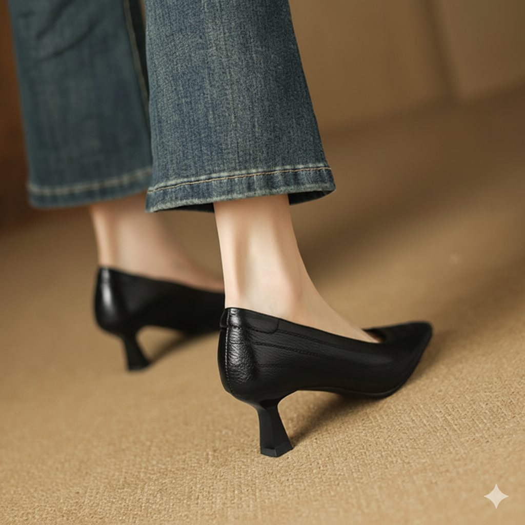 Lexa Genuine Leather Heels