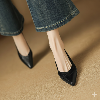 Lexa Genuine Leather Heels