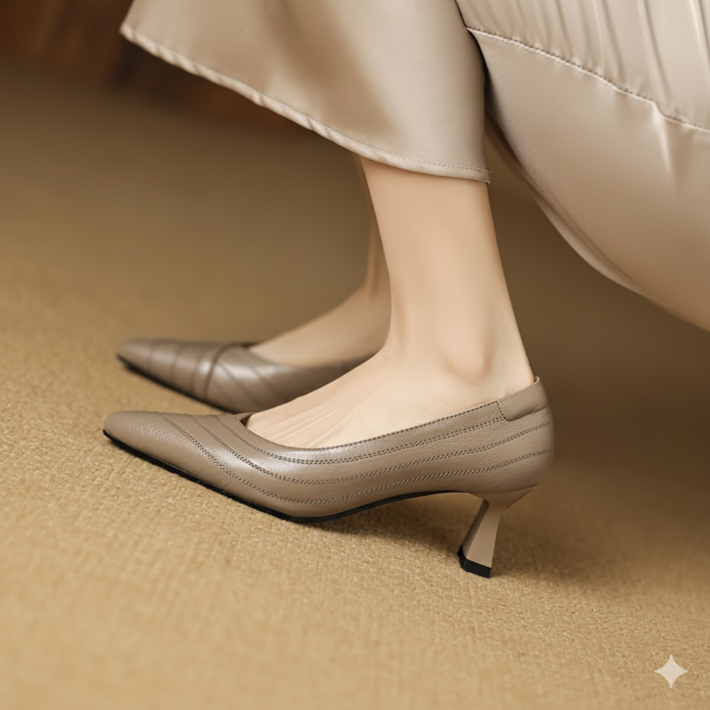 Lexa Genuine Leather Heels