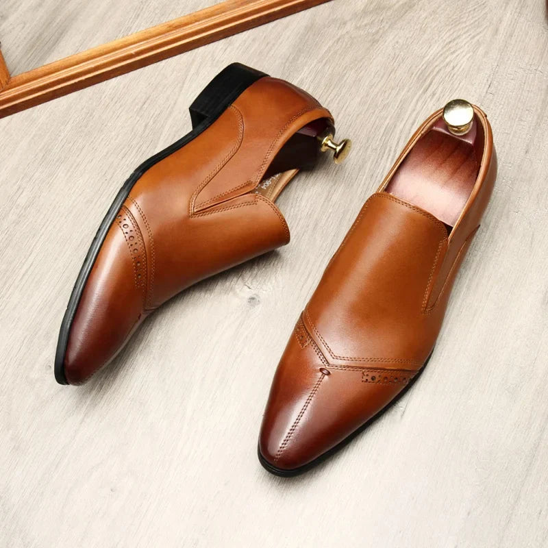 Zion Genuine Leather Loafers