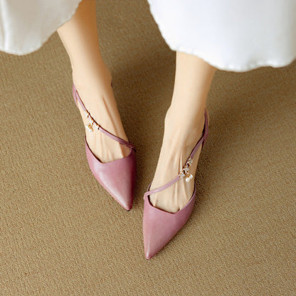 Dahlia Genuine Leather Heels